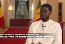 Bassirou Diomaye Faye affirme que la France va devoir fermer ses bases militaires au Sénégal