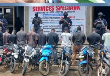 Guinée : 11 présumés membres d’un réseau de vol de motos présentés, 12 engins saisis par les Services spéciaux